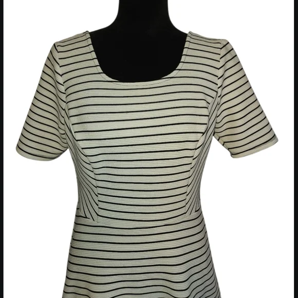 Speechless Black & White Stripe Mini Dress - Size XL - Picture 2 of 7